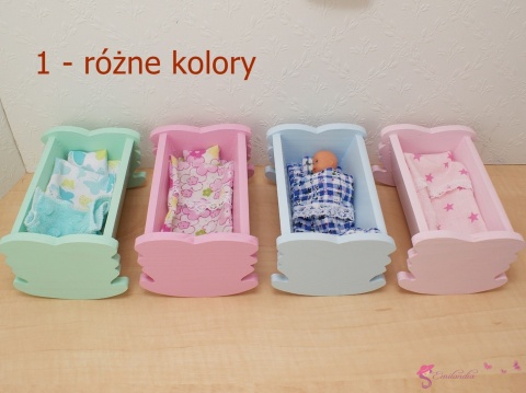 Kołyska dla małej laleczki - KOLOROWY ZAKĄTEK