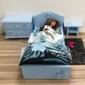 Szafka nocna - SREBRNE RÓŻYCZKI