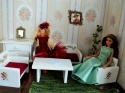 Sofa dla lalek - RÓŻANY OGRÓD
