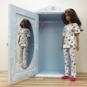 Szafa dla lalek - KOLOROWY ZAKĄTEK Z SERDUSZKAMI