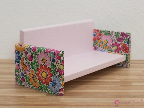 Sofa dla lalek - FOLKOWE MEBELKI