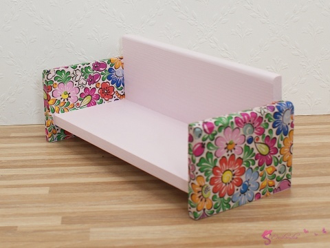 Sofa dla lalek - FOLKOWE MEBELKI