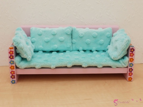 Sofa dla lalek 1:6 – MOTYLKI I JEDNOROŻEC