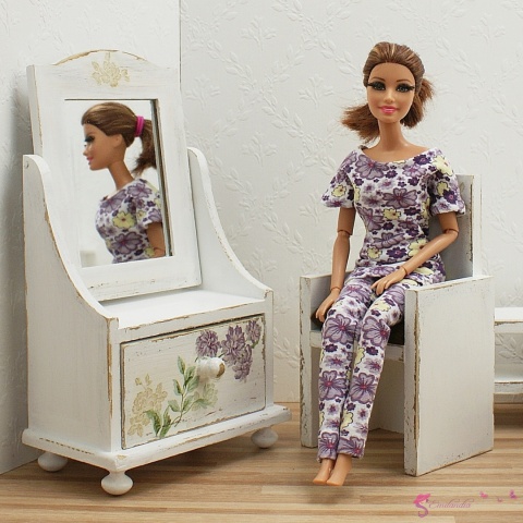 Toaletka z lusterkiem🌼 LETNI OGRÓD – 1:6