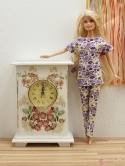 zegar do domku dla lalek (na zdjęciu lalka barbie) Letni Ogród