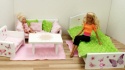 Sofa dla lalek RÓŻOWE MOTYLKI - 1:6