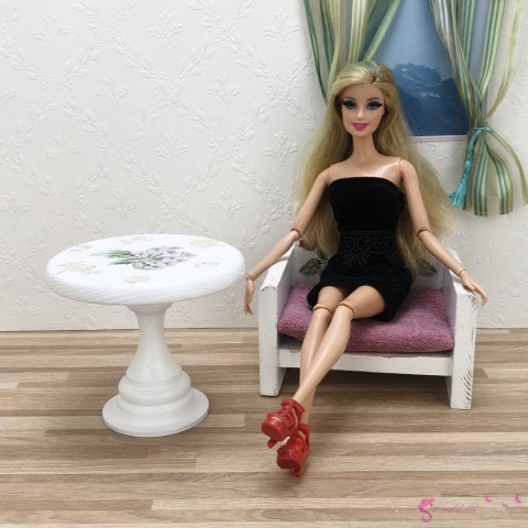 Okrągły stoliczek kawowy🌼 LETNI OGRÓD – 1:6