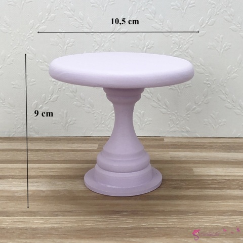 Stoliczek kawowy z serwetką decoupage różyczki