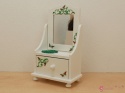 Miniaturowa toaletka z lusterkiem - DZIKA RÓŻA
