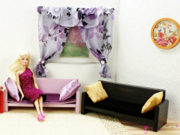 Sofa dla lalek barbie