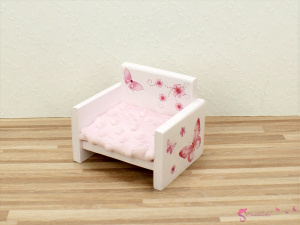 Fotel dla lalek barbie "Motylki"