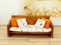 Brązowa sofa